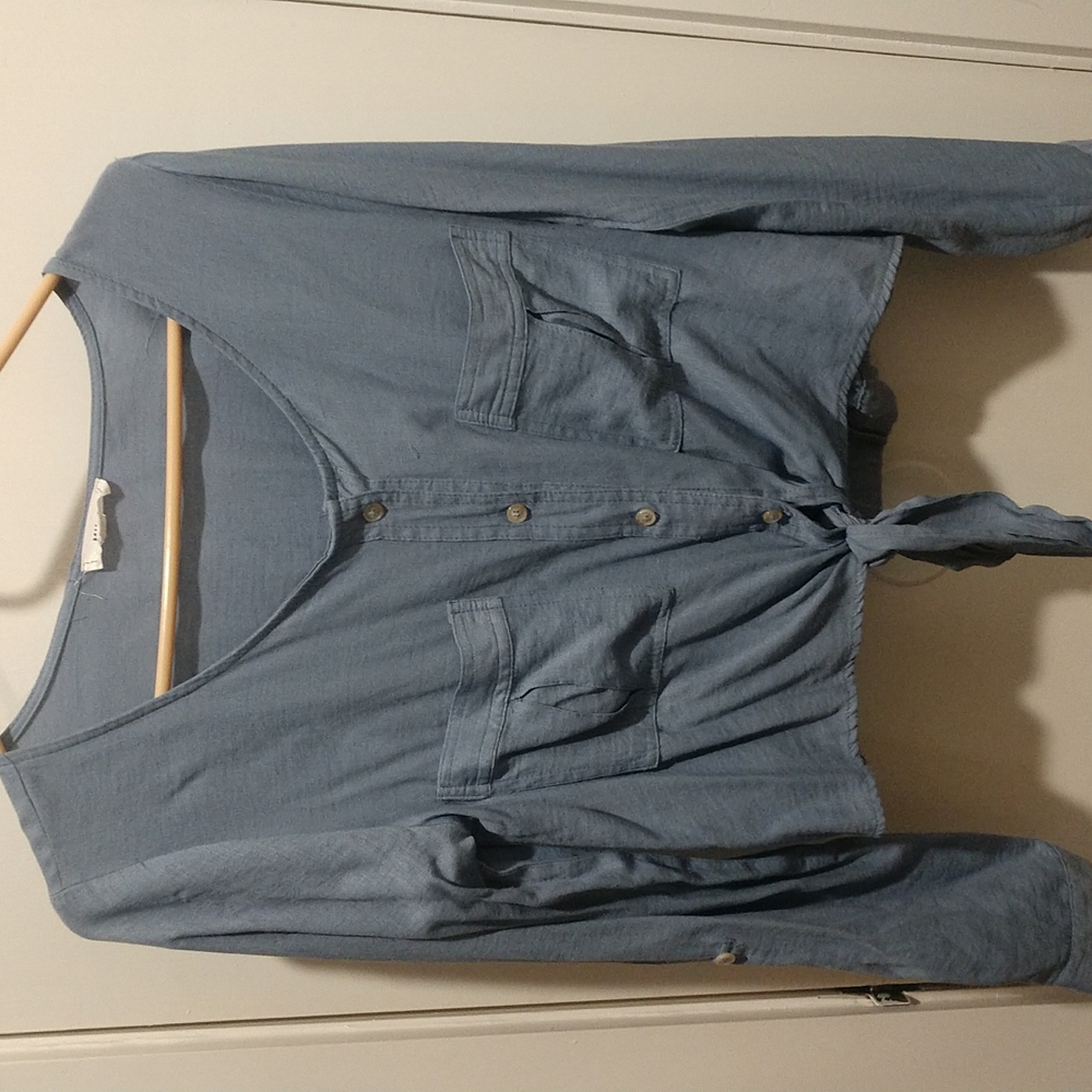 Button up crop top